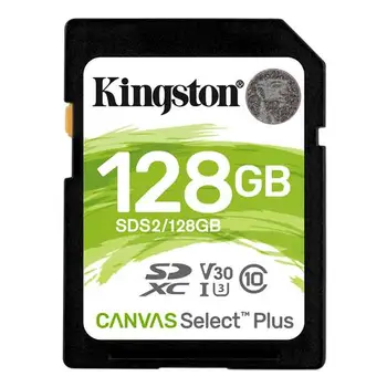

Memory card Canvas Select Plus capacity 128 GB Class 10 SDXC/UHS-I speed 100 MB / sKINGSTON24.64