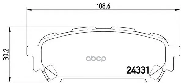 Колодки Тормозные Дисковые Задн Subaru: Impreza Седан(Gd, Gg) 00-, Impreza Универсал(Gd, Gg) 00- Brembo арт. P78014