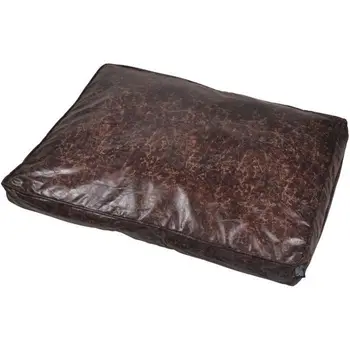 

Rectangular cushion Chesterfield-Polyester-100x70x10 cm-Chocolate-dog
