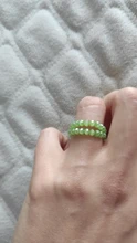 Anillo de cuentas de cristal de varios colores para mujer y niña, joyería para mujer y niña, Coreano hecho a mano elástica, anillos de fiesta apilados
