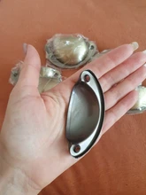 KAK-tiradores de puerta de Metal Retro, armario con cajones de cocina, perillas de muebles, artículos de mano, Alacena antigua, concha de latón, 10 Uds.