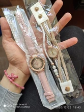 Reloj de pulsera para mujer, de cuarzo, redondo, analógico, informal