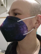 Mascarilla Facial KN95 de 5 capas, máscara transpirable personalizada FFP2 con estampado personalizado, 50 Uds.
