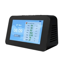 DM601 Multi-Functie Lcd-scherm Luchtkwaliteit Detector Co2 Tester Luchtkwaliteit Sensor PM2.5 PM1.0 PM10 CO2 Tvoc Deeltje detectoren