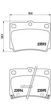 P54026_=750 02=Fdb1570=D6086m-01!Колодки Дисковые З Mitsubishi Montero Sport 3.0i/2.5td 98 Brembo P54026 Brembo арт. P54026