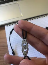 Collar con esposas y cordones de 100% Plata de Ley 925 para hombre y mujer, colgante de lunares con cuerda ajustable, Bisutería