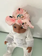 Diadema con estampado indio para bebé, sombrero para niños, turbante con Orejas de conejo, Bandana estampada