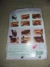 Beauty-plantillas de molde para cejas para mujer, 2 unids/lote, utensilio de maquillaje para ojos, delineador, plantilla moldeadora