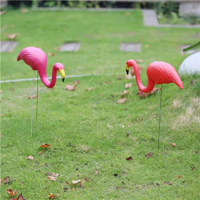 Фламинго орнамент Искусственный фламинго газон украшения пластик красивый орнамент садовые украшения Фламинго статуэтки
