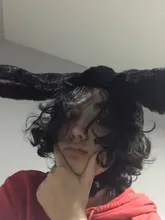 Gorro con orejas de conejo para mujer y niña, Gorro con orejas de conejo para Halloween, Cosplay, gorro largo con Orejas de conejo de peluche Sombrero de conejo