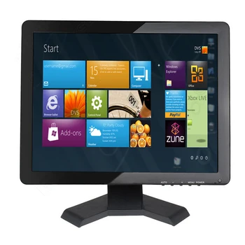 

Zhixianda 17" Inch Resistive Touch Screen Monitor VGA HDMI 1280x1024 With VESA Stand For PC&CCTV&Pos Cashier