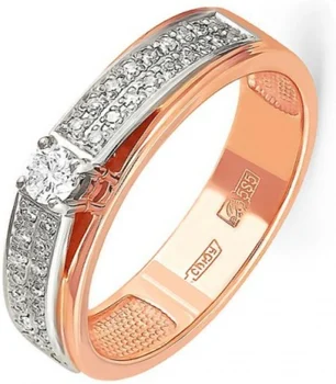 

Kabarovsky ring with 37 diamonds in red gold