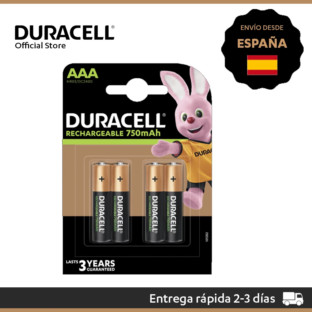 Duracell AAA batteries - Rechargeable and traditional