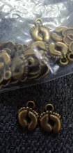 20 piezas encantos pies 13x10mm plata tibetana chapado en oro bronce colgantes joyería antigua fabricación artesanal DIY