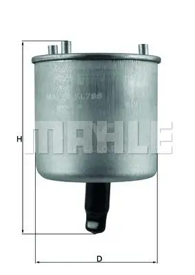 KNECHT KL788 Фильтр топливный PEUGEOT/CITROEN 1.4D/1.6D 06