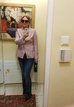 Houndstooth Blazer Jacket Buttons Classic Double-Breasted Womens High-Street Metal Newest