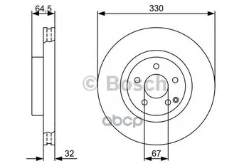 

Disc TORM front GLK CLS W211 Bosch art. 0986479332