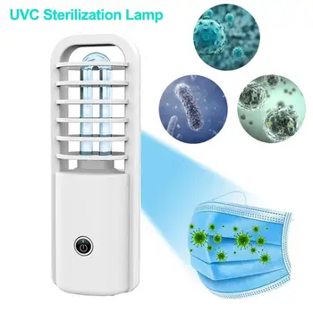 

3W Portable USB Rechargeable UV Sterilizer Light UVC Sanitizer Ozone Ultraviolet Germicidal Lamp LED 265nm