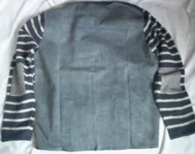 Kint-Jackets Cardigan Men Patchwork Plus-Size New SIMWOOD Denim Cotton Striped Indigo