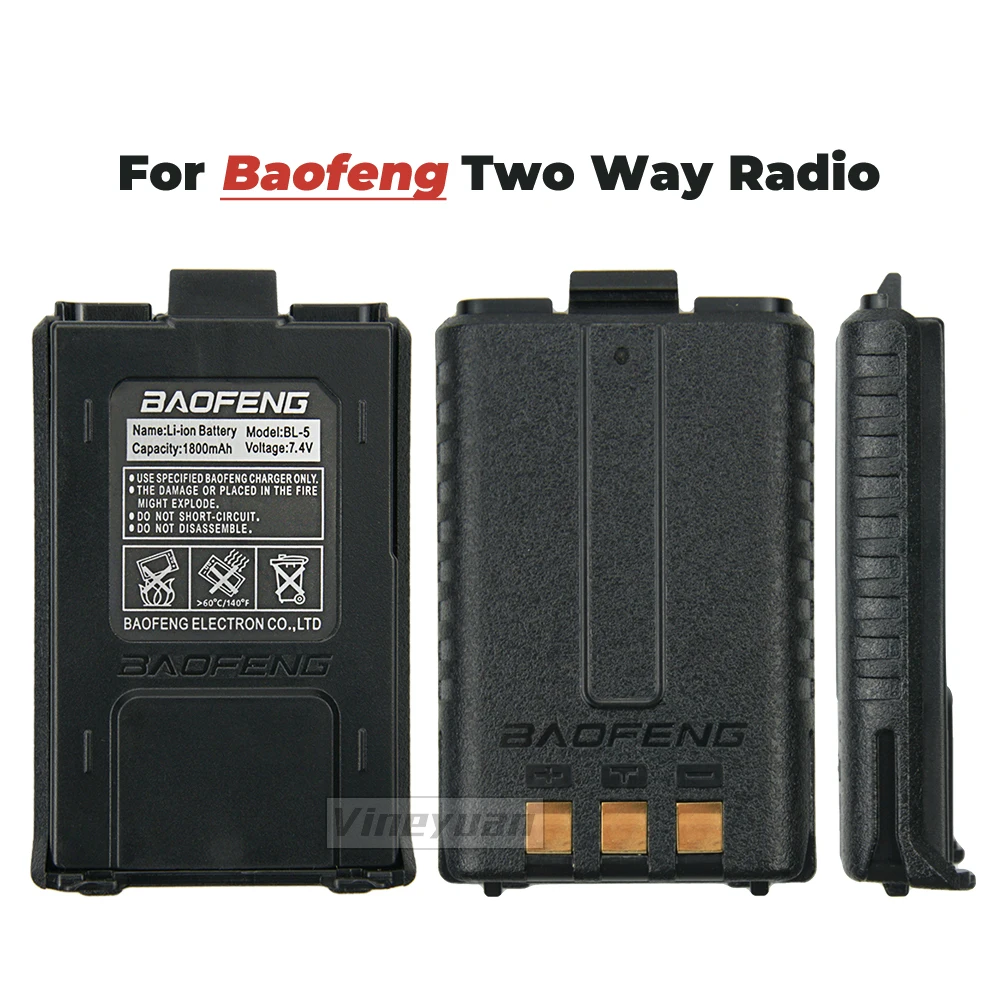 Bateria Baofeng Bl5 7.4v 1800 Mah Grande Capacidade Li-ion para Baofeng Dm-5r Uv-5r Uv-5r Mais Uv-5re Bf-f8hp Uv-5r v2 Mais Mais Uv-5rtp - Image 5