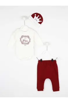 

Maroon Male Baby 3 PCs Set