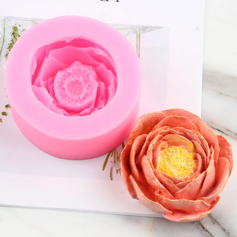 3d Flower Silicone Molds Rose Shape Candle Mold Cake Soap - Temu