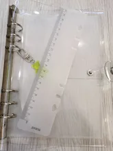 Cuaderno transparente de hojas sueltas de varios tamaños, carpeta de notas, diario, cubierta de núcleo interno, suministros de papelería de oficina, tamaño A7, A6 y A5