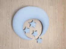 Conjunto de accesorios de fotografía recién nacido, 5-6 unidades, accesorios, almohada de bebé posando, almohada de media luna, estrellas y sombrero, accesorios de fotografía para bebé