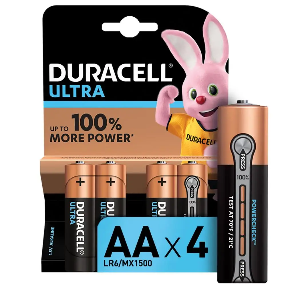 Батарейки DURACELL Ultra Power AA (LR6) 4 шт | Электроника