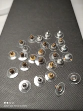 100 unids/lote de pendiente de la espalda de topes y traseras pendiente a suministros para joyería, resultados de la joyería de DIY haciendo Accesorios