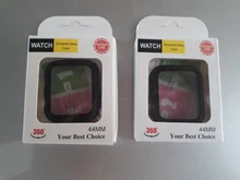 Cristal + funda para apple watch, Protector de pantalla templado de 44mm, 40mm, 42mm y 38mm, accesorios para apple watch series 6, 5, 4, 3