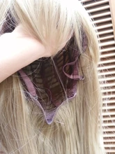 JONRENAU-Peluca de cabello sintético con flequillo para mujer, pelo largo de onda Natural resistente al calor, color rubio medio, no brillante