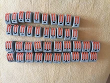 Miniconectores de cable rápido, Conector de cableado compacto Universal, bloque de terminales Push-in 2-8P LED 1/3/5/10 unids/lote 222 PCT-212-218