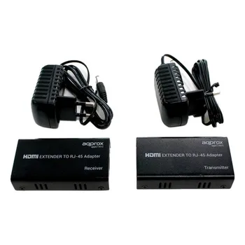 

HDMI to LAN RJ45 Extension Cable approx! APPC14V2 1080 px (50 m) Black