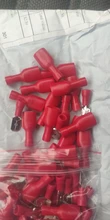 Cable-Plug Connectors Wiring Spade Electrical-Crimp-Terminal Female Insulated FDD 100pcs