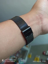 Correas de mi banda 5 adecuado para Xiaomi pulsera 3/4/5/6 Correa 04 línea 304 de metal de acero inoxidable pulsera