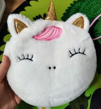 Bolso de hombro para niños y niñas, bandolera con diseño de unicornio y animales, monedero de moneda de llaves, Mini bolso de princesa