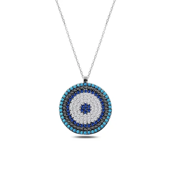 

Merve Gümüş'ten 925 Sterling Zircon Cubic Zirconia Society Eyes Necklace