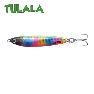 Tulala металлическая литая 20 г джиговая блесна для швартовки, литье свинца, рыбы, SeaBass, рыбалка на щуку Приманка снасти, вобберы, жесткие приманки - Цвет: Rainbow Chartback A