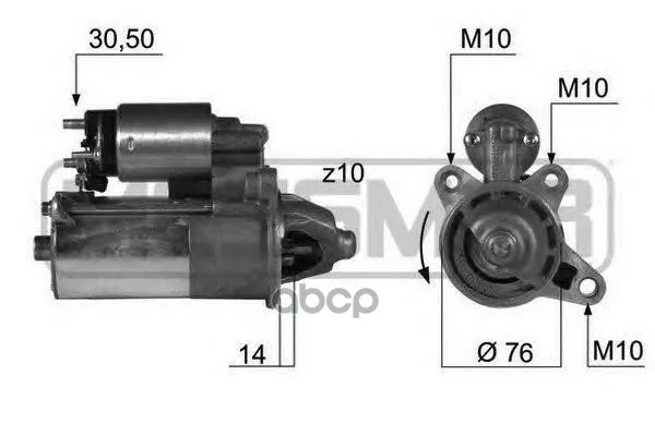 Стартер Ford Focus 2002-2003 12v 1,4 Kw Era арт. 220364