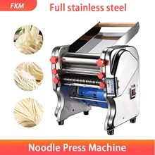 Электрическая машина для прессования лапши FKM тестовый ролик из нержавеющей стали настольная машина для приготовления макаронных изделий пельменей Коммерческая Машина для замешивания лапши Электрическая машина для прессования лапши FKM тестовый ролик из нержавеющей стали настольная машина для приготовления макаронных изделий пельменей Коммерческая Машина для замешивания лапши
