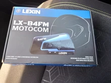 2 uds Lexin B4FM de 4-vias  Bluetooth intercomunicador para casco de motocicleta auriculares manos libres inalámbrico cascos intercomunicadores moto música con FM radio y DSP tecnologia de cancelación de ruido