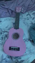Aiersi-Ukelele Soprano de 21 pulgadas para principiantes, guitarra para chico, cuatro cuerdas de madera, negro, marrón, rosa, Amarillo, Azul, para niños