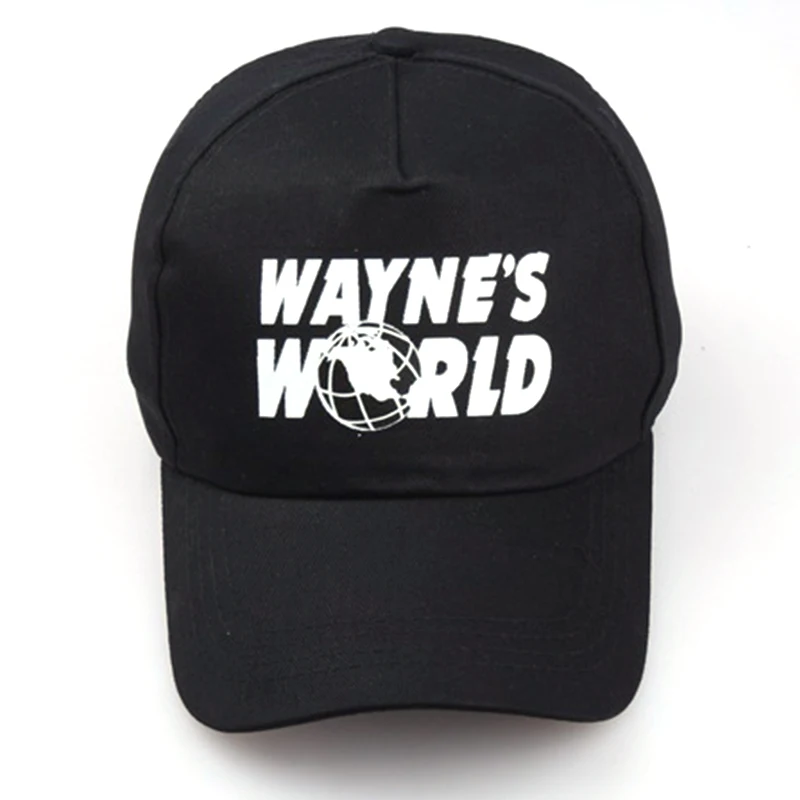 Женская Мужская модная бейсбольная кепка WAYNE'S WORLD с принтом, хлопковая регулируемая бейсболка, крутая летняя сетчатая Кепка