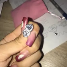 Pendientes de tuerca para mujer, de plata S925, corazón de circonia cúbica, boda, compromiso, novia, joyería elegante, CCE663