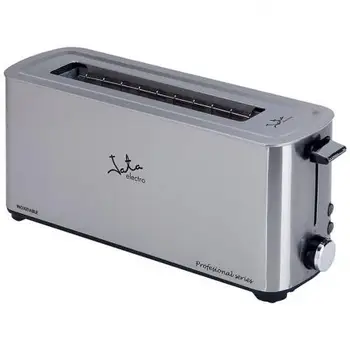 

BREAD TOASTER JATA TT1043-1000W-BODY STAINLESS STEEL WIDE-MOUTH 40MM - 5 POSITION TAN-PUSH BUTTON STOP VOLUNTARY