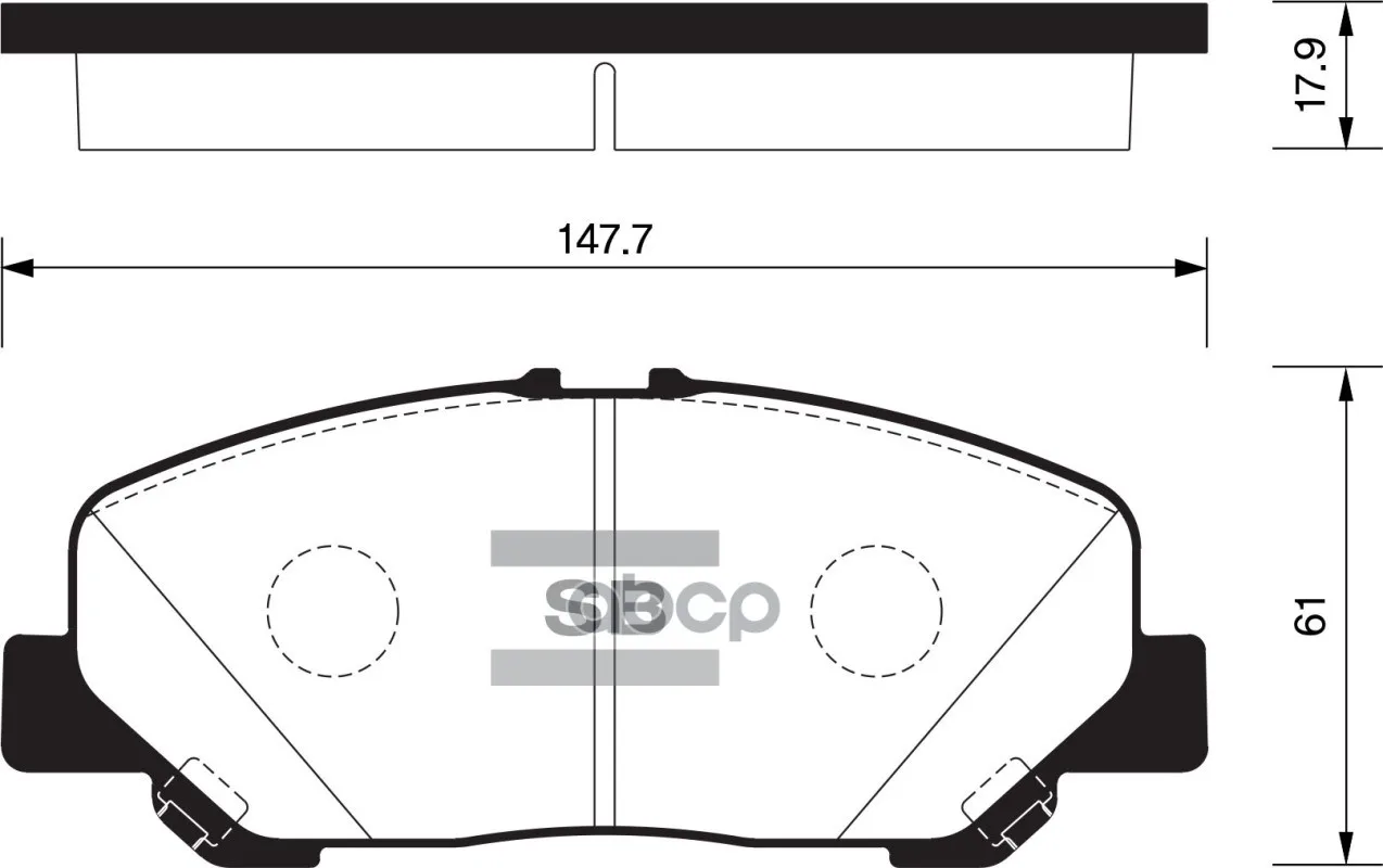 Колодки Тормозные Передние Sangsin Brake Sp2183 Sangsin brake арт. SP2183