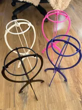 Soporte para pelucas/pelucas de plástico plegable, soporte estable y duradero para pelucas/pelucas, peluca, gorro de pelo, utensilios para muestras, 1 ud. Por lote