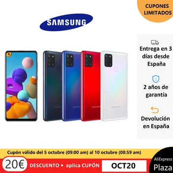 

Samsung Galaxy A21s, original mobile phone, 3GB + 64GB Smartphone, 4 cameras, 48MP, fast Charge 15W, facial recognition