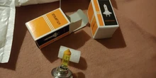 Hippcron-bombilla halógena H7 para faro delantero de coche, lámpara de cristal de cuarzo, 12V, 55W, 3000K, color amarillo, 1 unidad